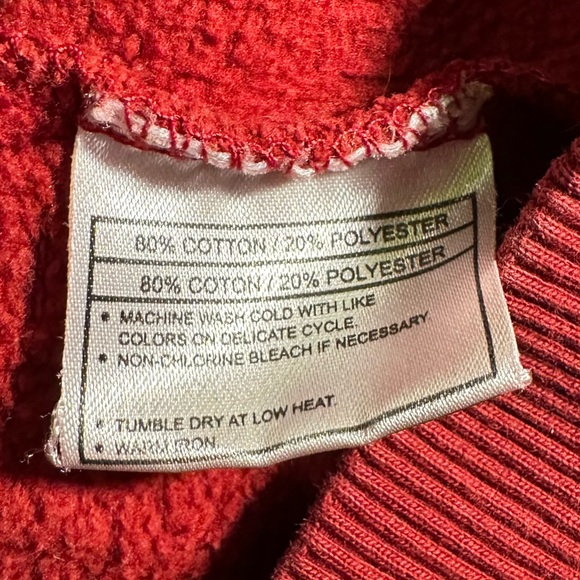 Ariat Women’s 1/4 Zip Red Fleece Pullover Ariat Spellout Size Medium - Picture 6 of 7